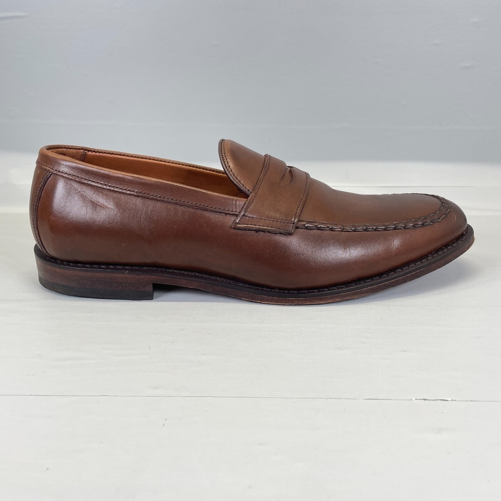 Allen Edmonds McGraw Penny Loafers Mens Size 11.5 D Brown Leather Dress Shoes